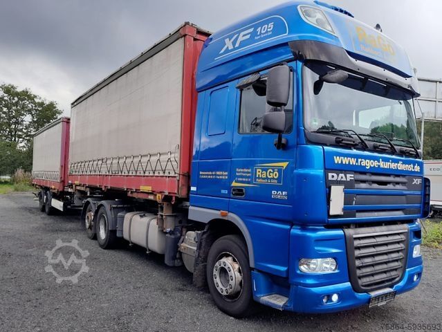 Wissellaadbak vrachtwagen DAF XF105.460 , Komplett Zug