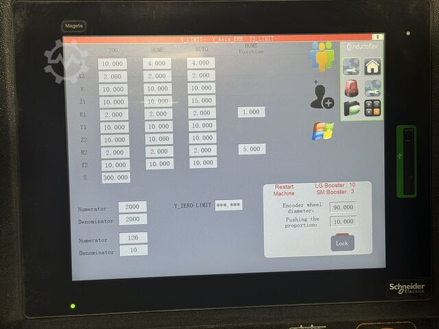 CNC profile bending machine center 35 Ton INDUCTAFLEX AL-3