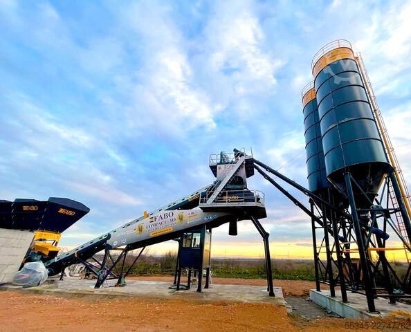  FABO Concrete Batching Plant 110 M3/H Compact Concrete Batching Plant