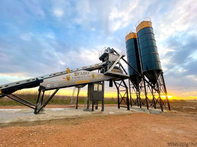  FABO Concrete Batching Plant 110 M3/H Compact Concrete Batching Plant