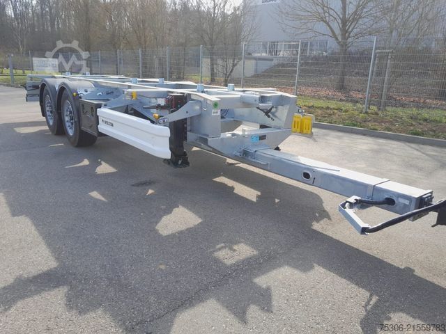 Wissellaadbak-oplegger WIELTON BDF ZAA 2-Achs-Wechselfahrgestell 1120-1320