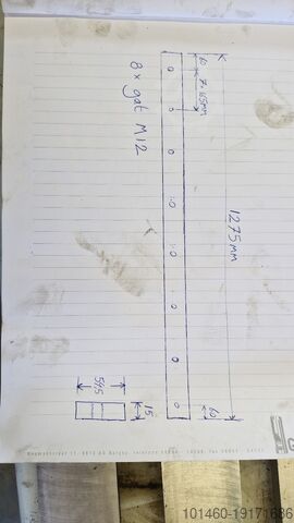 Ondermes, bovenmes, knipbank messenset. darley, knife set plate shear knifes 2550mm