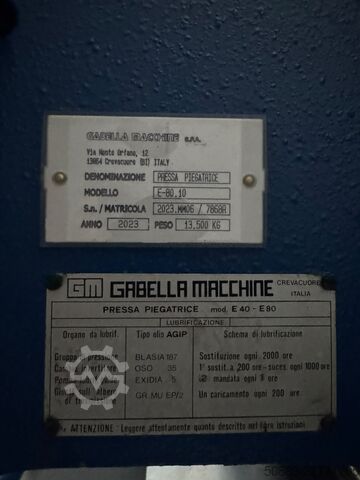 Piegatrice GABELLA E-80.10