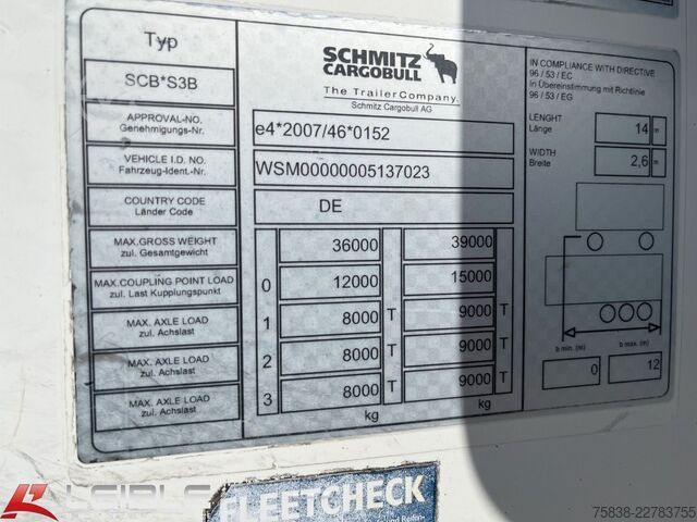 Semirimorchio frigorifero SCHMITZ CARGOBULL SKO 24*Doppelstock*Blumenbreite*Liftachse*