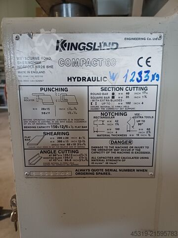 Section steel shear Haco Kingsland Compact 60