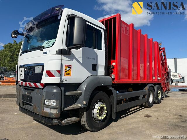 Vuilniswagen MAN TGS 28.320/6x2/ZÖLLER/Hecklader/Containe