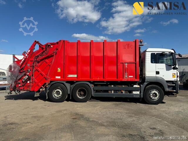 Vuilniswagen MAN TGS 28.320/6x2/ZÖLLER/Hecklader/Containe