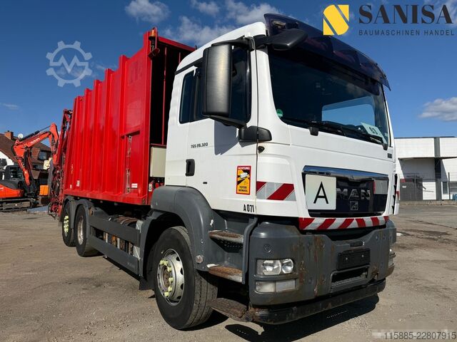 Vuilniswagen MAN TGS 28.320/6x2/ZÖLLER/Hecklader/Containe
