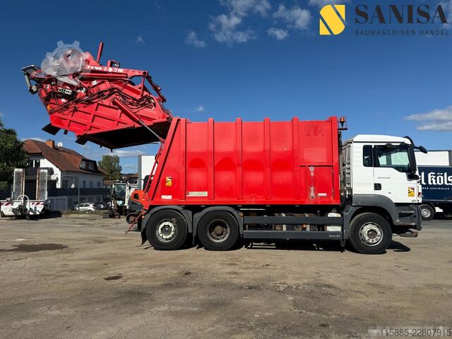 Vuilniswagen MAN TGS 28.320/6x2/ZÖLLER/Hecklader/Containe