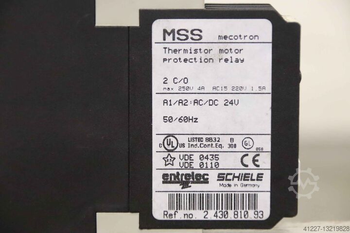 Motor beveiligingsrelais Schiele MSS mecotron 2.430.810.93