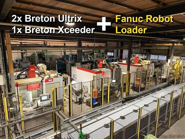 Universele freesmachines & CNC Fanuc Robot + 3 Breton machining centers 5 axes