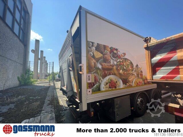 Kutu kamyonu Scania G420 6x2, Liftachse, Hiab LBW, Motor defekt!