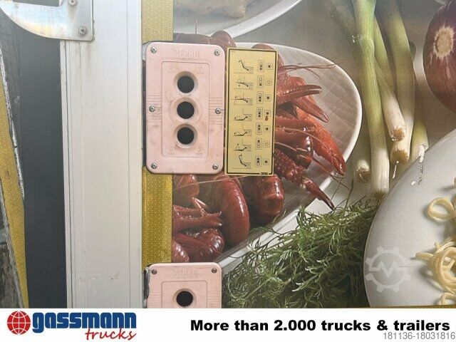 Kutu kamyonu Scania G420 6x2, Liftachse, Hiab LBW, Motor defekt!