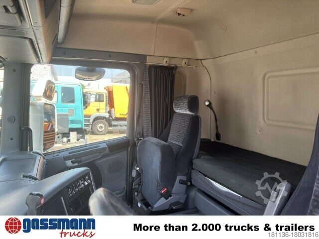 Kutu kamyonu Scania G420 6x2, Liftachse, Hiab LBW, Motor defekt!