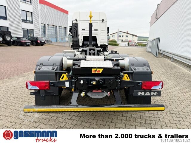 Kanca kasalı yük kamyonu (roll-off) MAN TGS 26.470 6x2-4 LL CH, Retarder, Navi,