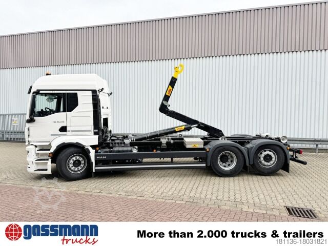 Haakarm vrachtwagen MAN TGS 26.470 6x2-4 LL CH, Retarder, Navi,