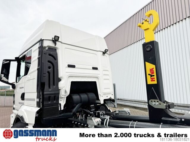 Kanca kasalı yük kamyonu (roll-off) MAN TGS 26.470 6x2-4 LL CH, Retarder, Navi,