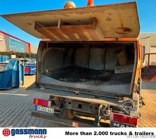 Vejfejemaskine MAN TGL 12.180 , Bucher Kehrmaschine CF 50