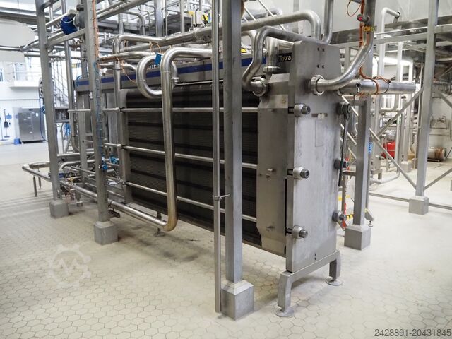 Cream pasteurization line Alfa Laval, Tetra Pak DURACIRC 73, Promag P / Promag P, LKH 20
