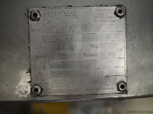 Linia do pasteryzacji śmietanki Alfa Laval, Tetra Pak DURACIRC 73, Promag P / Promag P, LKH 20