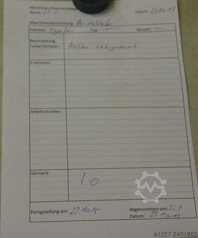 Rand schuren machine unbekannt Schleifhöhe 75 mm