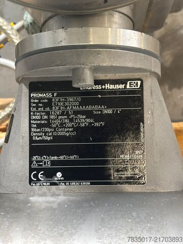Sistema di misura Misuratore di portata massica Endress+Hauser PROMASS 83F1H-3967/0