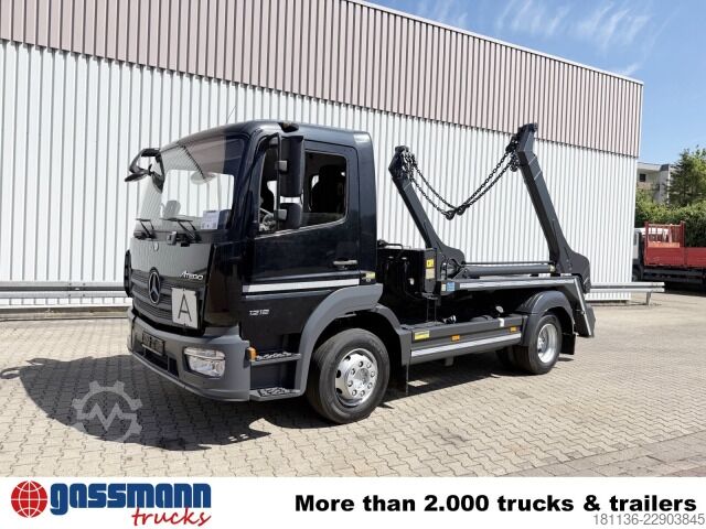 Kiepwagen bestelauto Mercedes-Benz Atego 1218/22 K 4x2, Meiller Tele-Absetzer, Funk