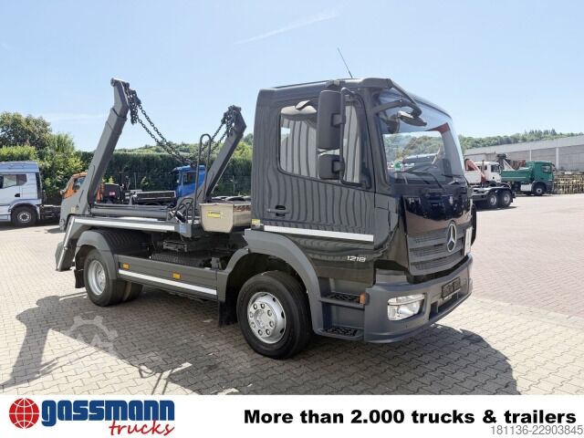 Kiepwagen bestelauto Mercedes-Benz Atego 1218/22 K 4x2, Meiller Tele-Absetzer, Funk