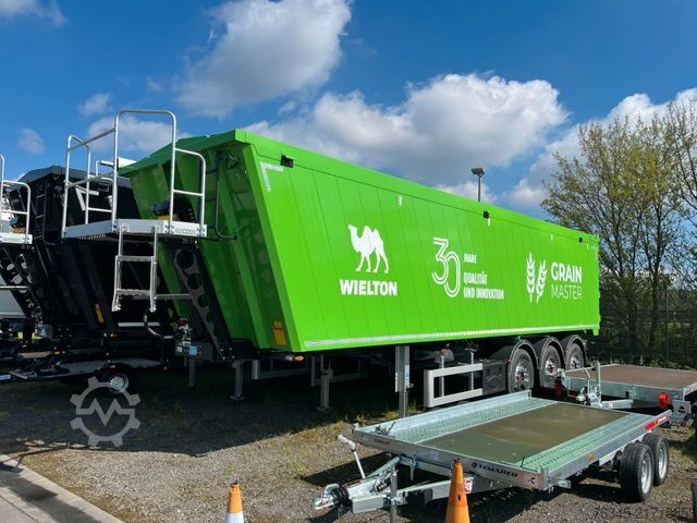 Tippsemitrailer WIELTON Alu-Kastenmulde 51m³  BULK Master GREEN Edition