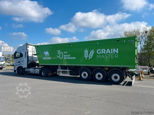 Tippsemitrailer WIELTON Alu-Kastenmulde 51m³  BULK Master GREEN Edition