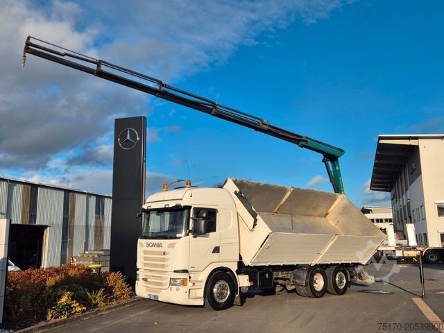 Dreiseitenkipper LKW SCANIA G490 LB6x2*4HNB Palfinger PK 18002-EH D Funk AHK