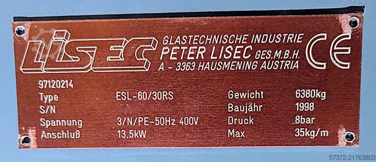 Installation de coupe du verre Lisec ESL-60/30RS