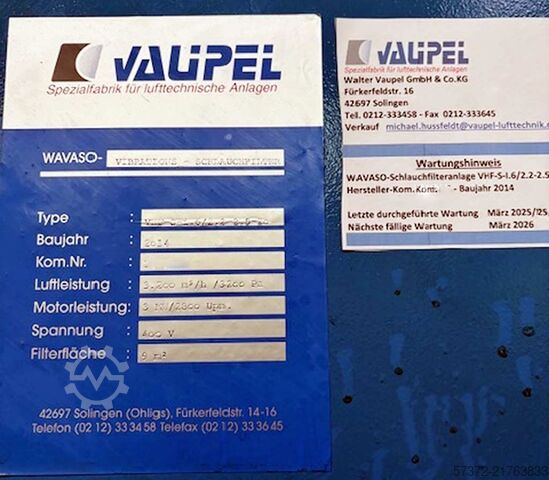 Sistem za ekstrakciju Vaupel Wavaso VHF-S-1.6/2.2-2.5