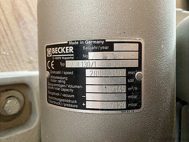 Transport- en silo-installatie Becker SV 8.130/HRBO6630