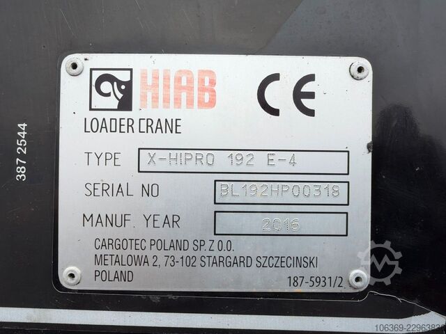 Autolaadkraan Hiab X-HIPRO 192 E-4