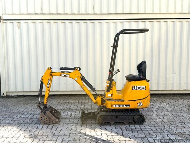 Minigraver JCB 8008 CTS / 2021 BJ / 733 H / 2 x Löffel
