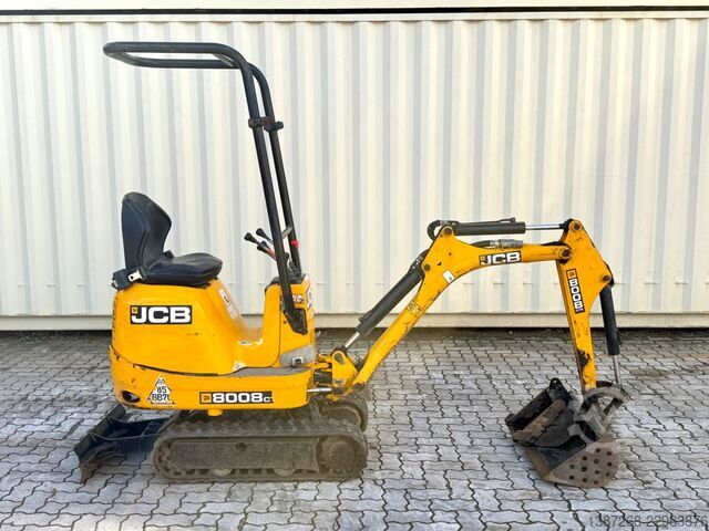 Minigraver JCB 8008 CTS / 2021 BJ / 733 H / 2 x Löffel