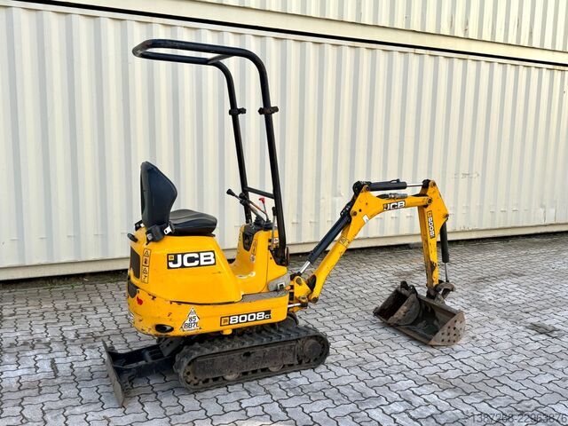 Minigraver JCB 8008 CTS / 2021 BJ / 733 H / 2 x Löffel