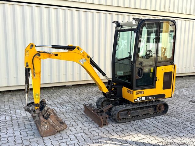 Minibagger JCB 16C-1 / 799 H / 3 x Löffel / 2022 BJ
