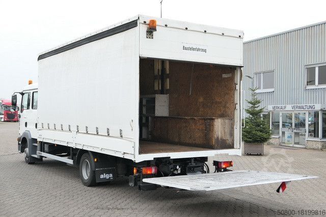 Ladbil med presenning MAN 12.240 TGL, DOKA, LBW, AHK, Klima, 6 Sitze
