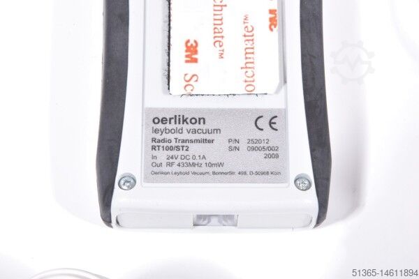 Radio Transmitter RT100 /ST1 + RT 100 /ST2 Oerlikon Leybold Vacuum 252009