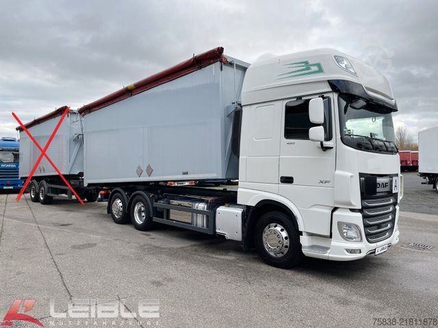 Camion-benne tricar DAF XF 480 SSC*ALU Kipper*45m³*231TKM*Vollluft*Alcoa