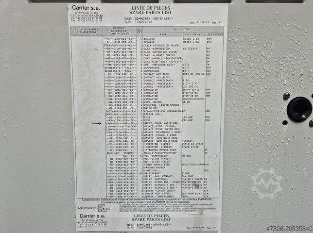 Chiller Carrier 30 HXC 265