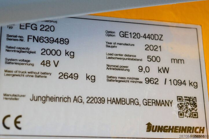 Forklift Jungheinrich EFG 220
