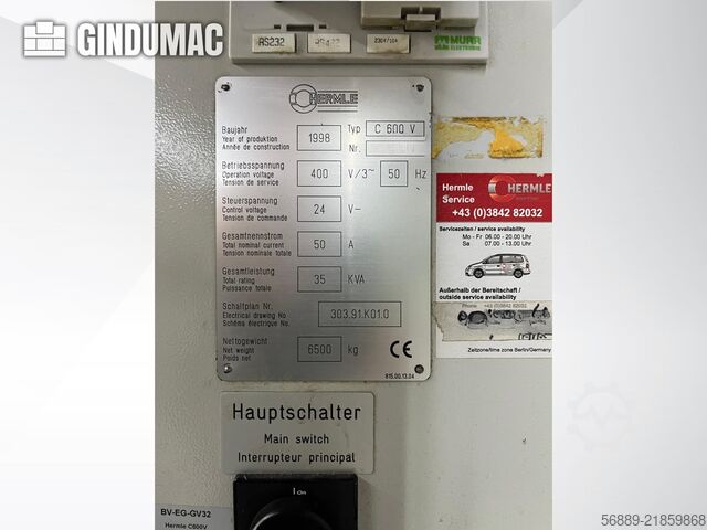 HERMLE C 600 V HERMLE C 600 V