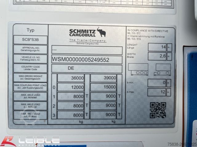 Semi-remorque frigorifique SCHMITZ CARGOBULL SKO 24/L*Bi-Temp*Trennwand*Blumen*Liftachse