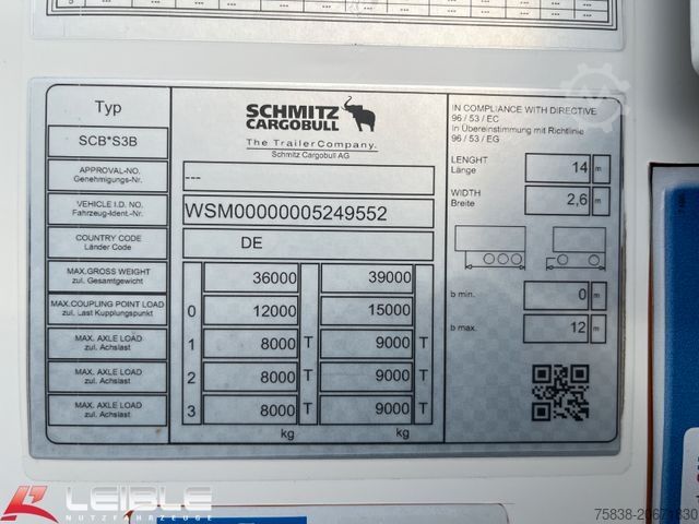 Naczepa chłodnia SCHMITZ CARGOBULL SKO 24/L*Bi-Temp*Trennwand*Blumen*Liftachse