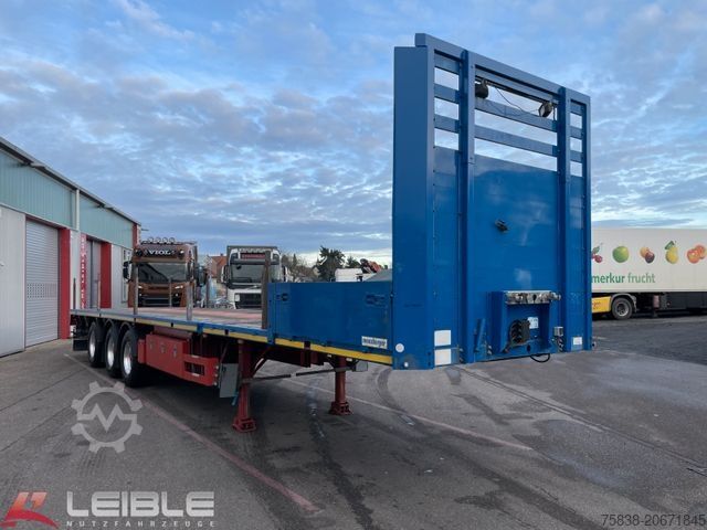 Yarı römork MEUSBURGER MPS-3*Plateau*ausziehbar 4m*§70*3. Achse gelenkt