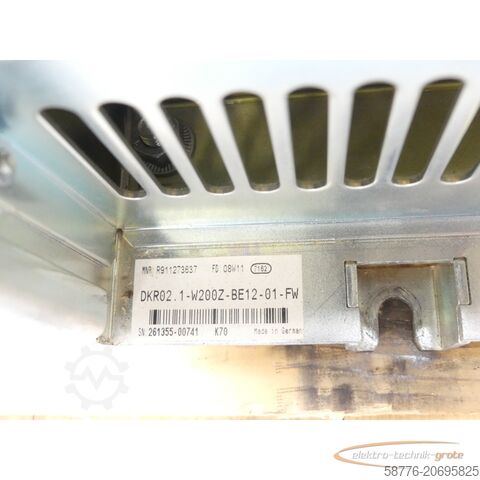 Indramat-component Indramat DIAX 03 / DKR02.1-W200Z - BE12-01-FW MNR: R911273637 AC-Controller = neuwertig !!