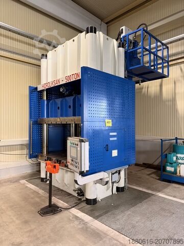 Provkörning- Hydraulpress 500 t Hidroliksan HCFP